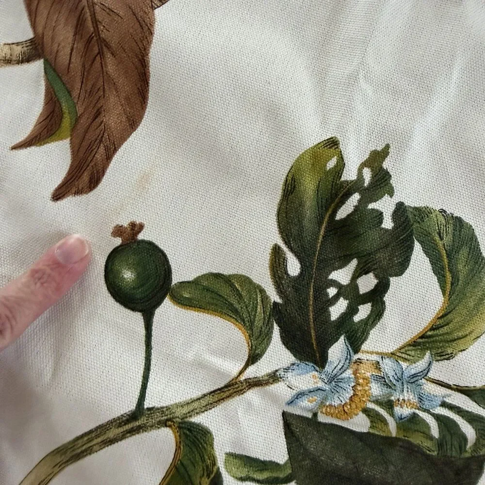 Le Telerie Toscane Fall Pumpkin Table Cloth 66”x 89” Butterfly Italy